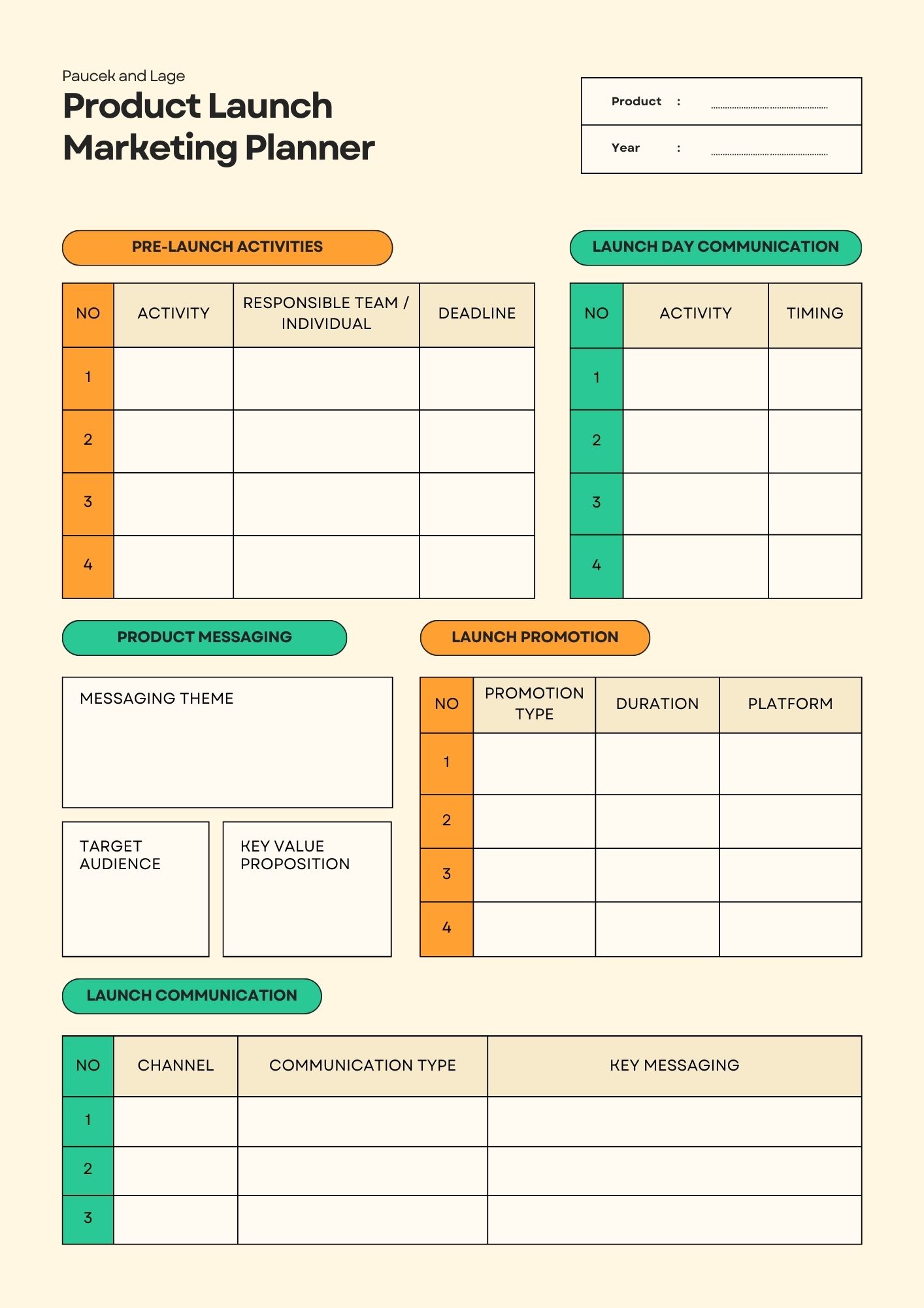 Product Launch Planner