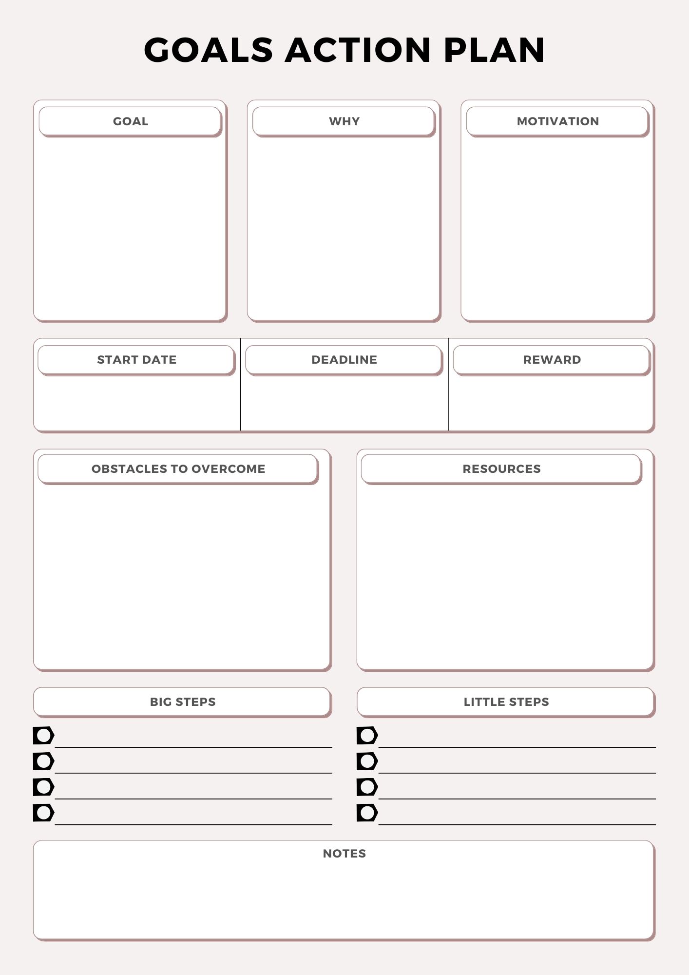 Business Goals Planner